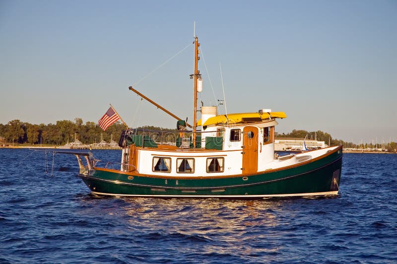 Unique tug boat stock image. Image of white, sailing 